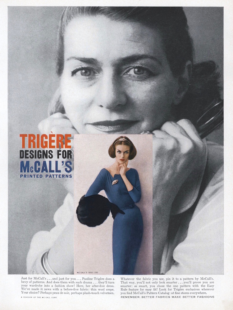 Trigère Designs for McCall’s,&nbsp;1956