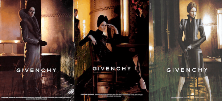 Meisel campaign images for Alexander McQueen's Blade Runner collection for Givenchy, FW 1998