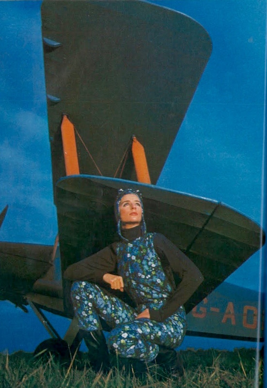"Out of the Blue," Vogue UK Feb 1967 Traeger
