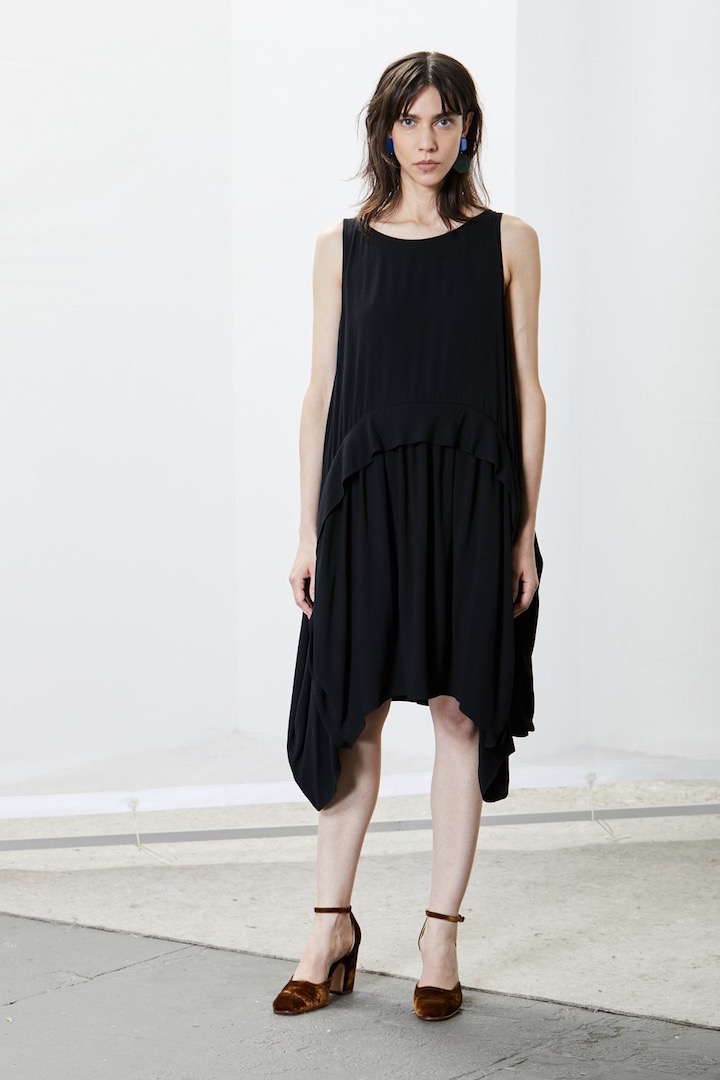 Rachel Comey's Popcorn dress in black rayon, 2017