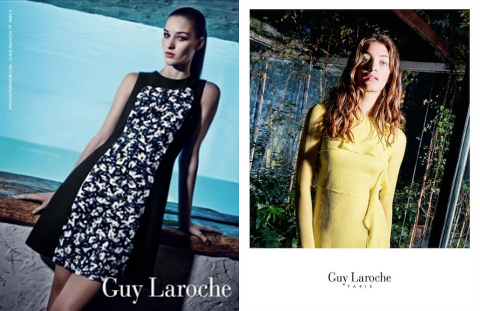Guy Laroche Spring 2015 ad campaign photographed by Steve Hiett