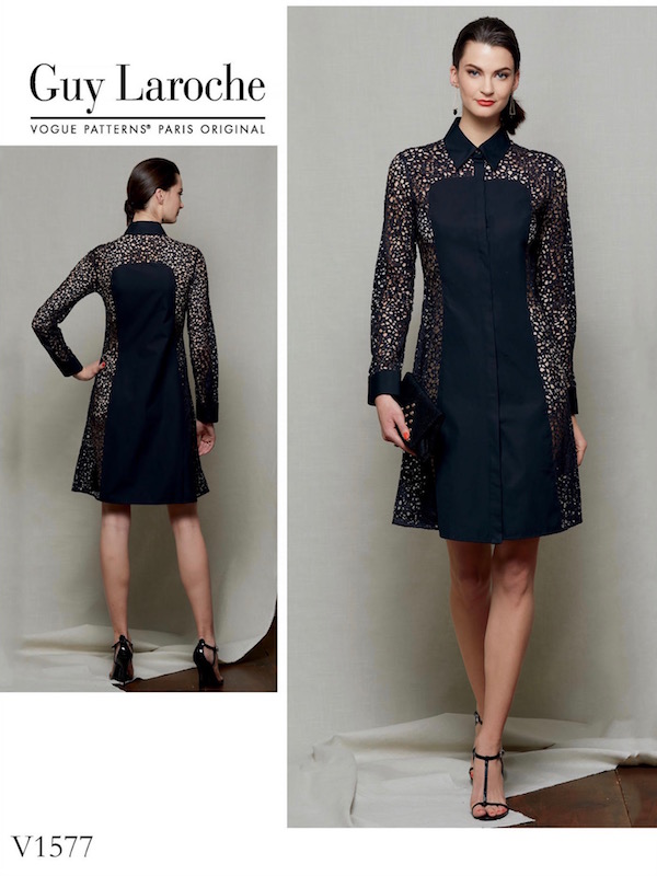 Marcel Marongiu for Guy Laroche dress pattern Vogue 1577