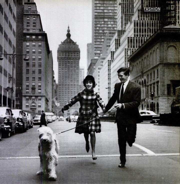 Mary Quant and Alexander Plunkett-Greene photographed on Park Avenue by Ken Heyman for Life magazine, 1960