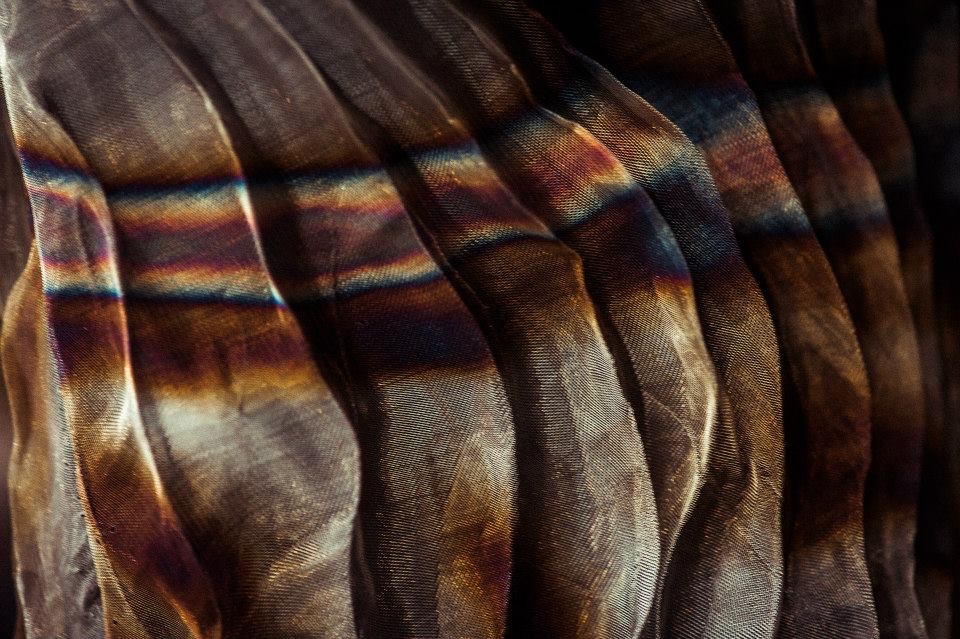 Detail backstage at Iris van Herpen's Fall 2015 show