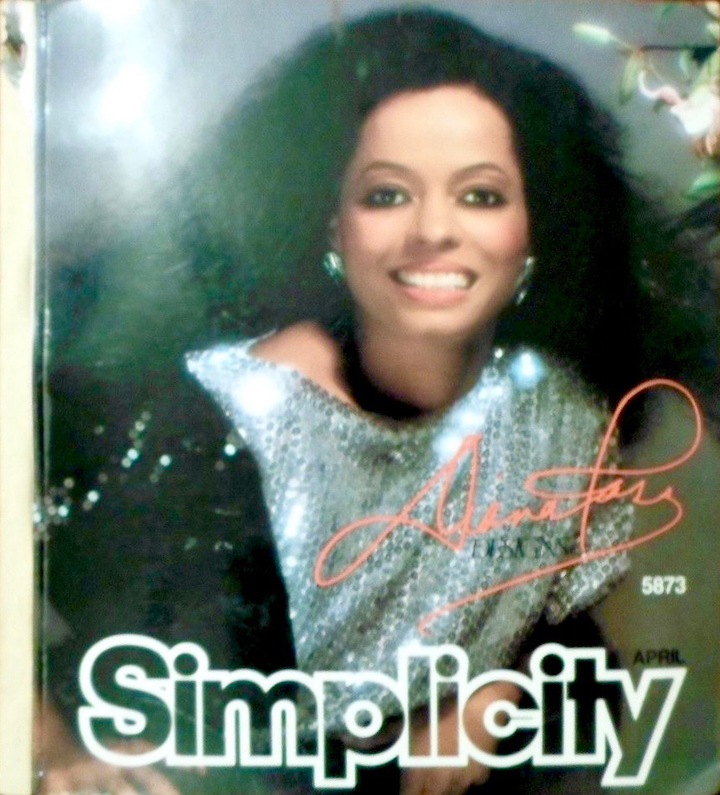 Simplicity 5873 by Diana Ross - Simplicity April 1983