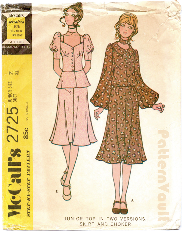 1970s Biba pattern McCall's 2725