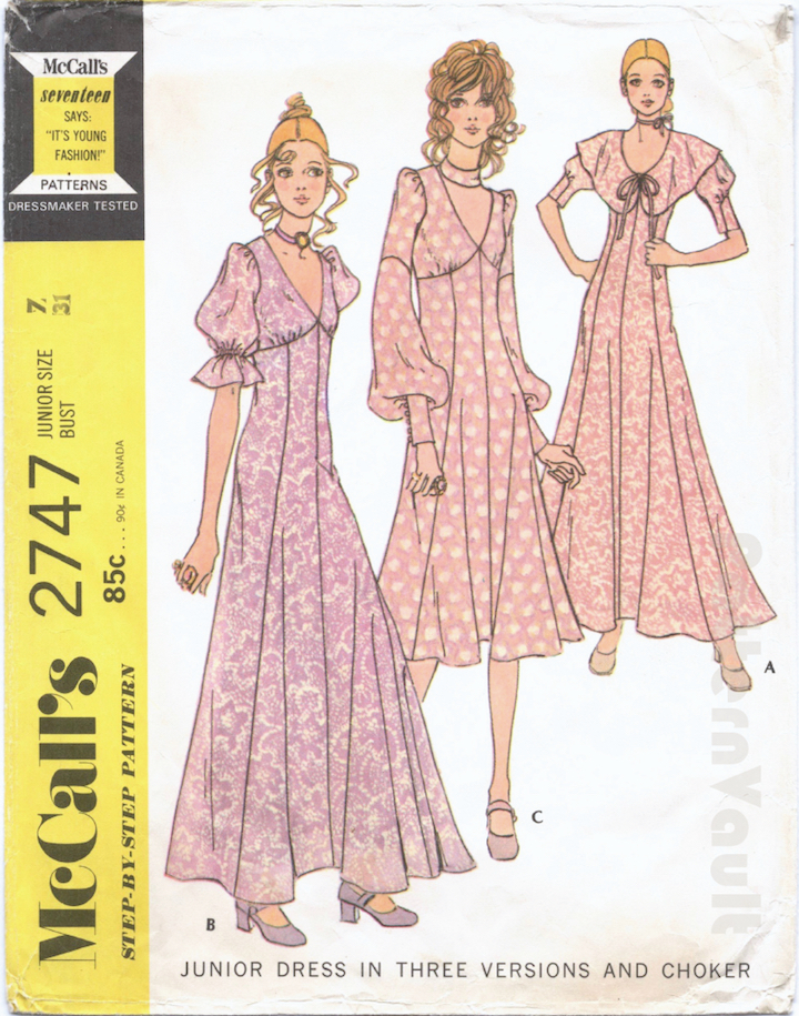 1970s Biba pattern McCall's 2747