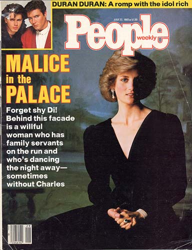 Malice in the Palace: Princess Diana wears Bruce Oldfield on the cover of People weekly, July 1985