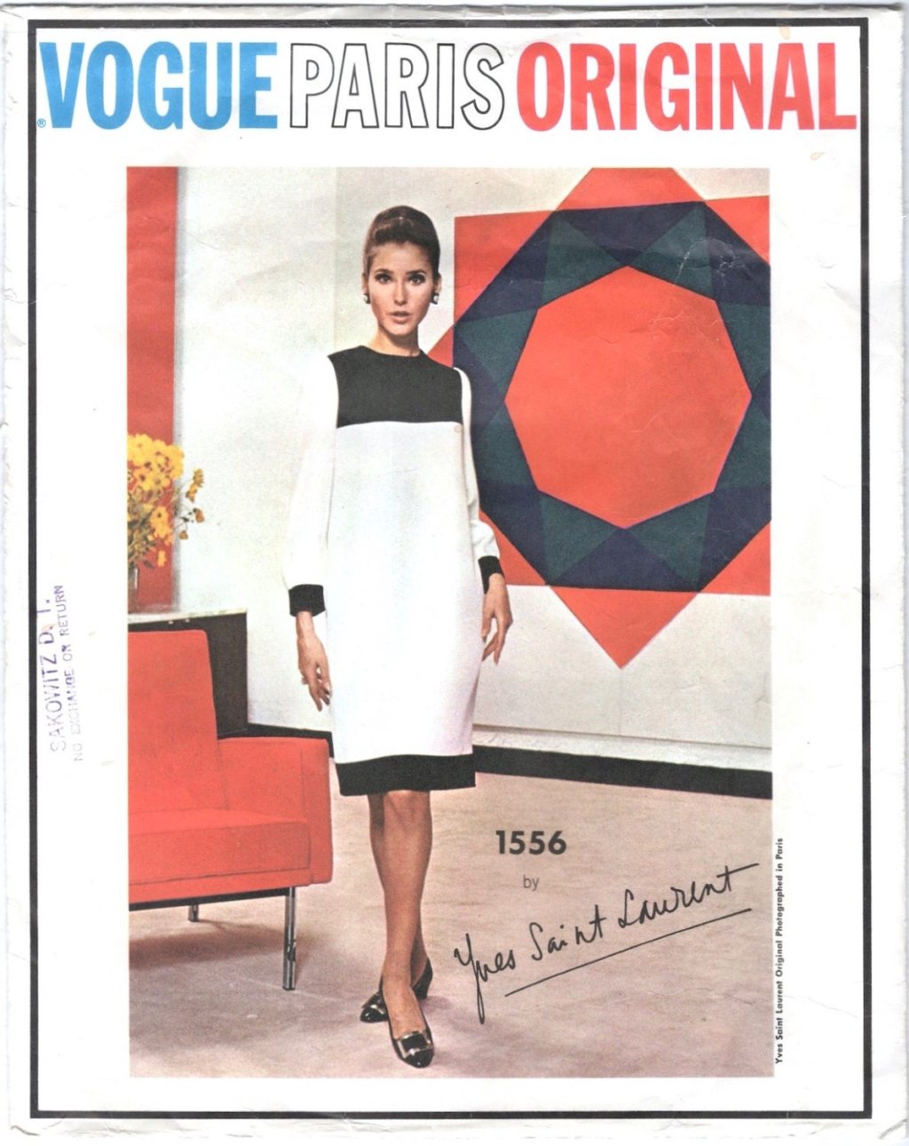 Mondrian! Vogue 1556 by Yves Saint&nbsp;Laurent
