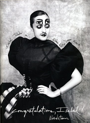 Black and white portrait of Isabel Toledo by Ruven Afanador